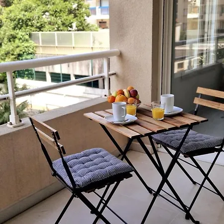 公寓 Beautiful 2p 39 M2, Ac, Balcony 昂蒂布
